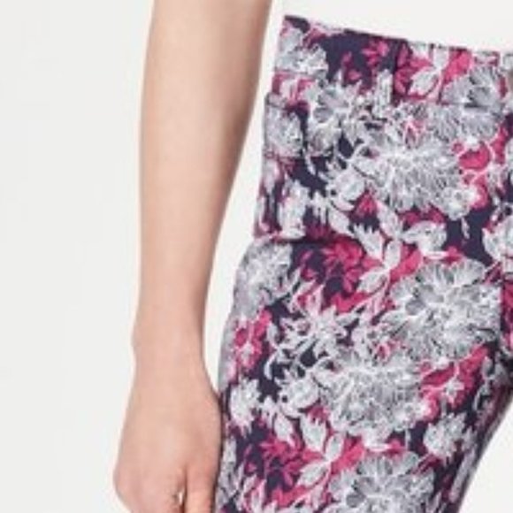 Charter Club Floral Skinny Ankle Summer Pant - Picture 4 of 5